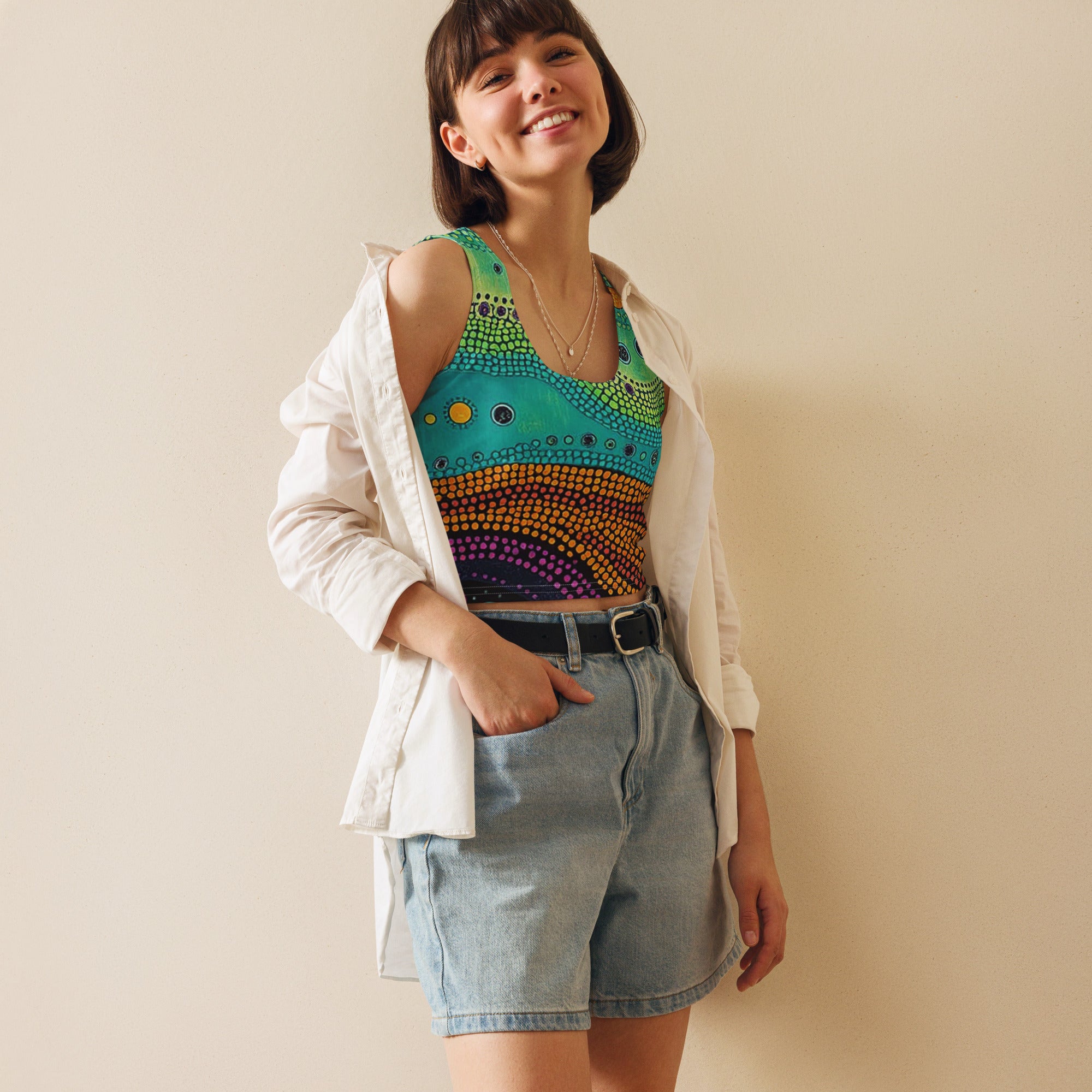 Classic Fit Top Crop - confidence cropped to rhythm – Dot & Chic